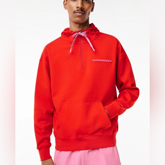 LACOSTE MEN’S LOOSE FIT HOODIE